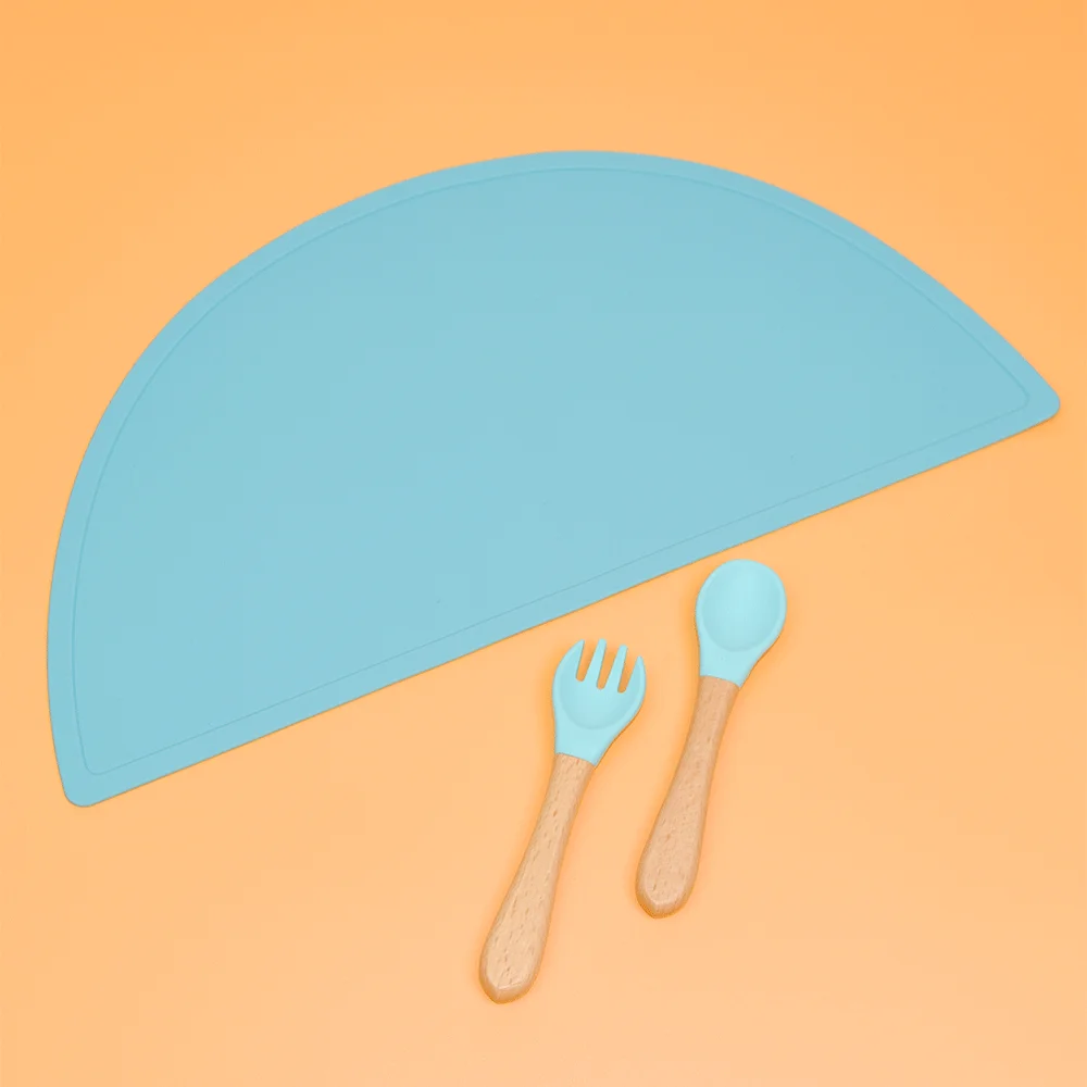 New Design Waterproof Platemat Children Placemat Non Slip Overflow Reusable Silicone Table Mat