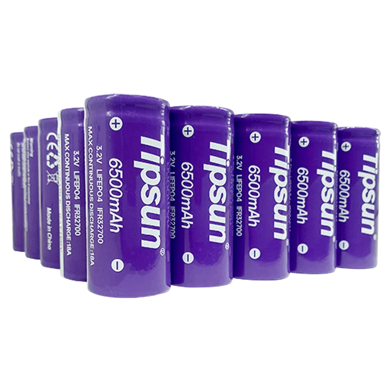 Tipsun LFP Deep cycle  high quality rechargeable Lifepo4 3.2v  32700 6500mah battery Grade A