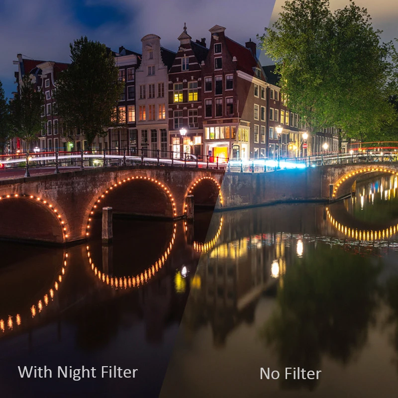 37mm 58mm 67mm 77mm 82mm Screw-in Nano-coated night Camera Filter Made in China for DSLR