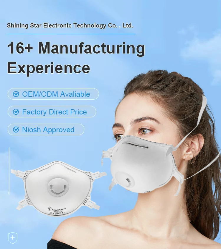 Reusable Face Mask CE FFP3-NR D Masque Respiratoire Type FFP3 Dust Mask FFP3 With Valve