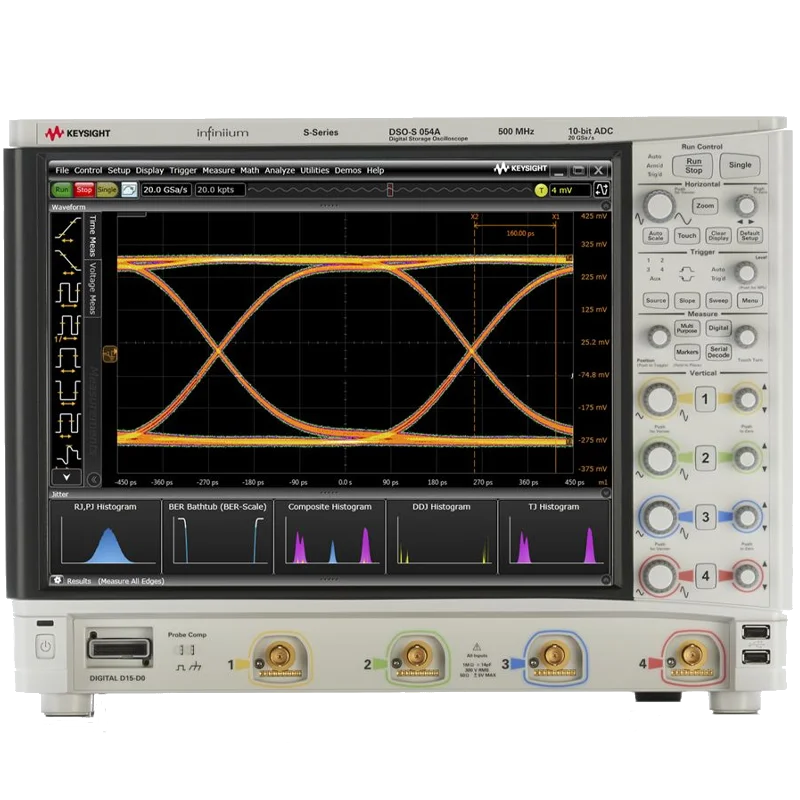 KEYSIGHT Infiniium DSOS054A High-Definition Oscilloscope 500 MHz 10-bit 4 Analog Channels
