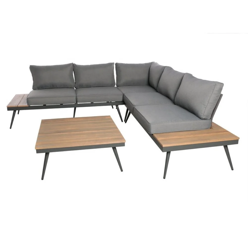 Outdoor courtyard garden leisure iron table and chair set  patio wicker rattan furniture sets