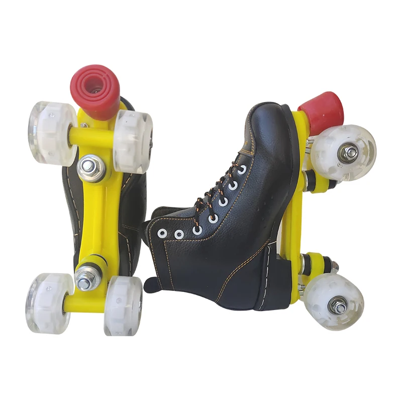 
Factory Sale Various Widely Used Microfiber Skate Ice Hockey Double Row Skates 