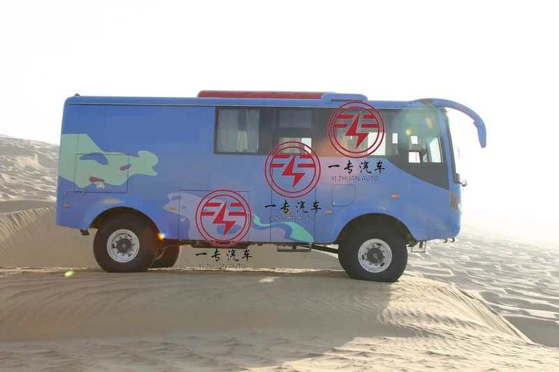 Dongfeng дизельный двигатель 14 мест пустынный б/у внедорожный автобус 4x4 мини-автобус