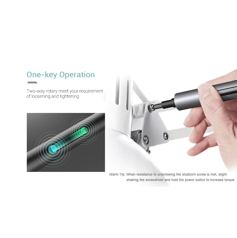 Wowstick 64 In 1 Electric Screwdriver 1F+ Dual Mode Cordless Lithium-ion Charge LED Power Screw Driver Kit DIY Tools