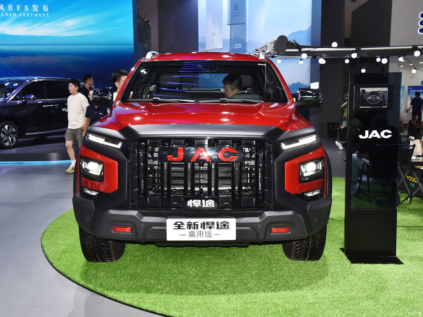 Hot Sale Full Size 2024 Jac Pickup Truck 4X4 Double Cabin Jianghuai Hantu Gasoline And Diesel Pick Up