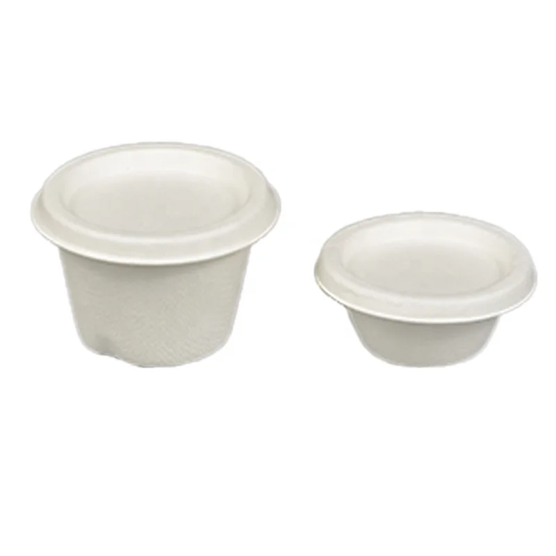 Биоразлагаемая чашка для соуса сахарного тростника биоразлагаемая бамбуковая целлюлоза Одноразовая кофе холодного напитка