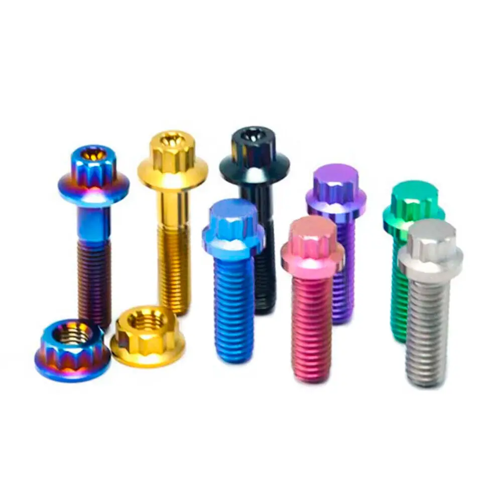 BRT Factory Price M7x32mm M8x25mm GRADE 5 Titanium Split Rim Bolt screws for BBS RS Wheel