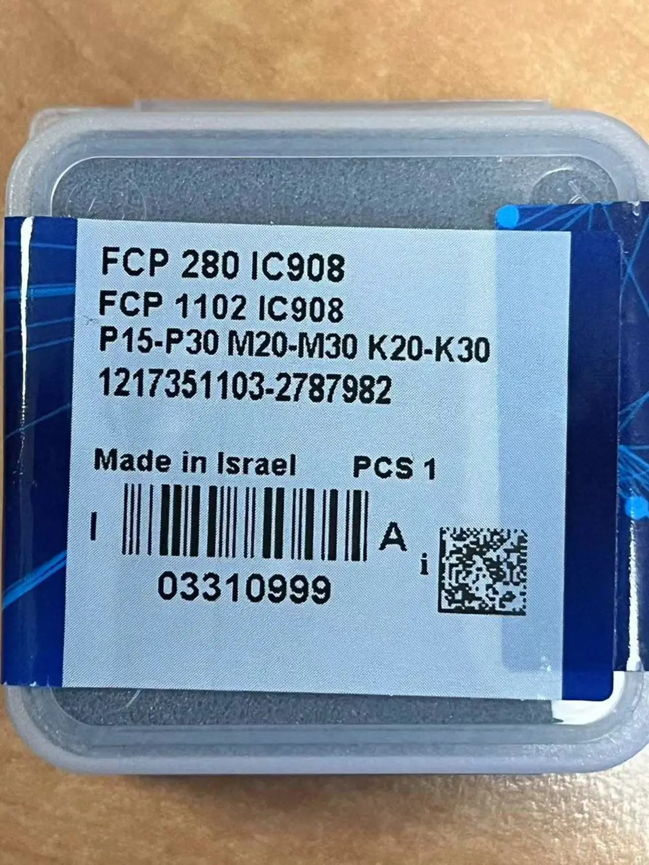 1PC ISCAR SUMOCHAM FLAT HEAD Exchangeable Head Drill Insert FCP 280 IC908 (Modular Drill Bit ) for CNC indexable tool holder