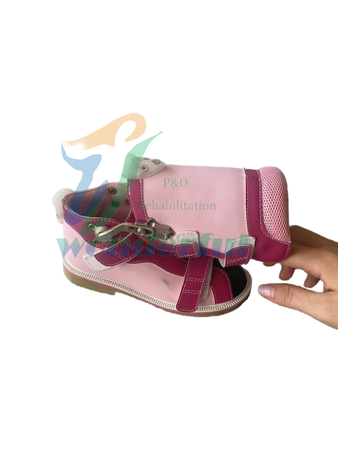 Orthopedic High Ankle Leather Sandals Children Non-Slip Flat Feet Correction Medical Rehabilitation Supplies Hemiplegic Shoes