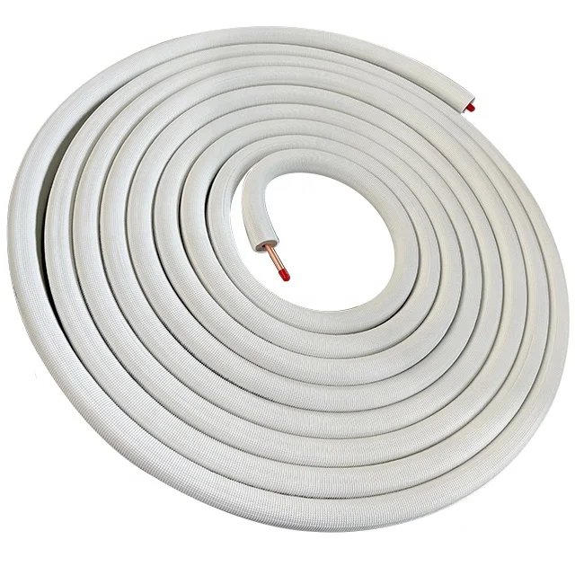 Mini Split Copper Line Set 50ft Length Air Conditioner Copper Pipes 3/8 & 5/8