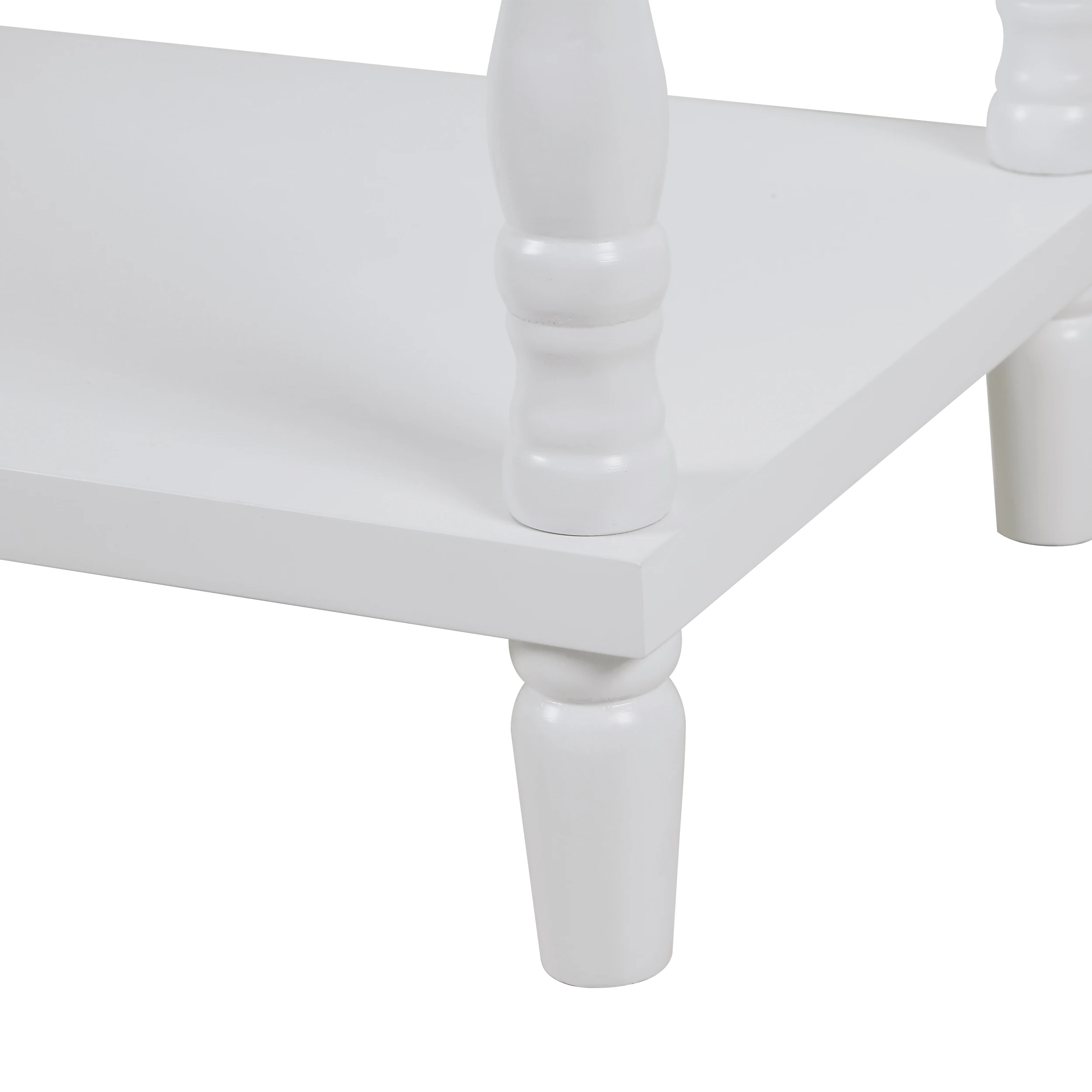 Modern Four-Layer Open Solid Wood Display Stand Furniture Cupboard Dining Sideboard