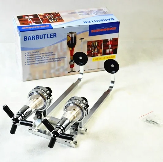 2/3/4/6 Head Wall Mounted Bottle Wine Liquor Pump Drink Dispenser Bar Butler 2022 Shot Alcohol Whiskey Bracket