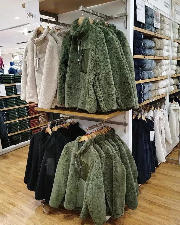 custom unisex men women windproof imitation lamb velvet polar fleece jacket 2022