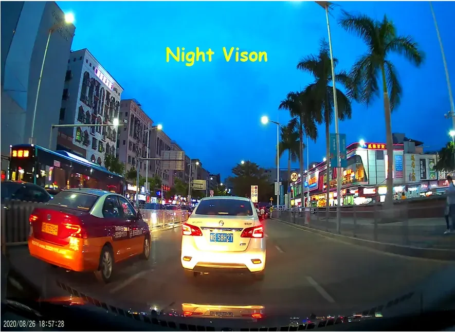 dashcam 4k   Dual lens dash camera car dvr 4k wifi with app front and rear dual 2 channel 4k dash cam