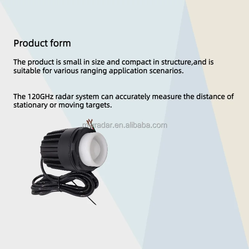 RS485 Radar level meter 120ghz 0.1~20m detection distance High accuracy radar Water level meter Ranging radar Modbus protocol
