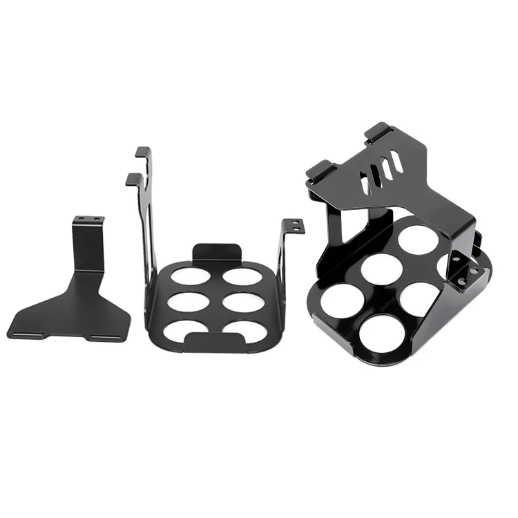 Factory Custom Bracket Battery Box Tray Stainless Aluminum Sheet Metal Cutting Bending Fabrication Battery Mount Tray