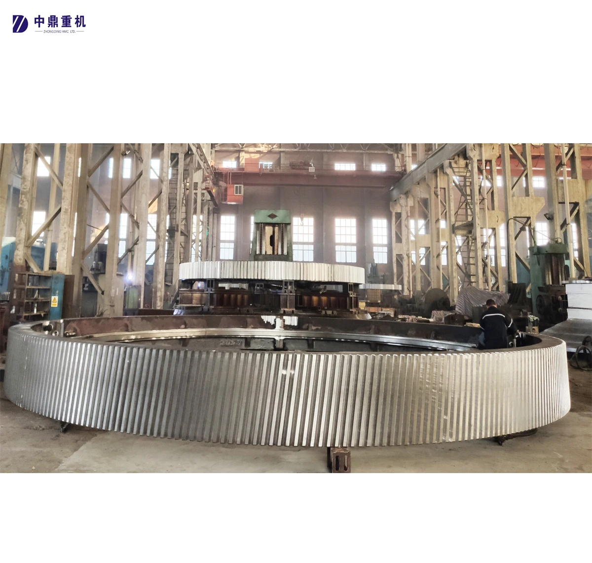 Заказная спиральная Шестерня обхвата/роторная печь литая сталь OEM передача кольцо/шаровая мельница CNC токарный станок подвергая механической обработке Винтовая шестеренка