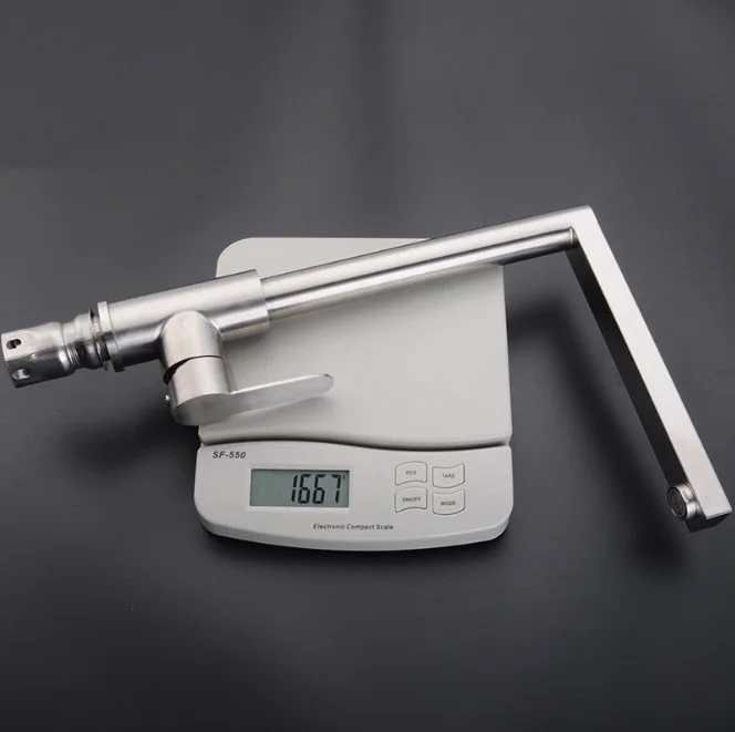 Everstrong Z2006 stainless steel square 304 kitchen skin mixer faucet with cold and hot water function