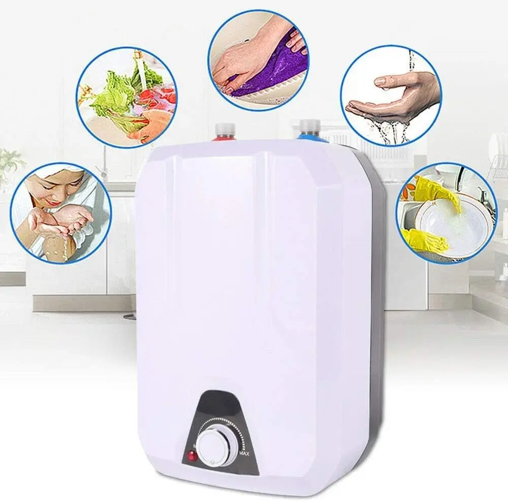 FVSTR Electric Water Heater Smart RV 3.0-Gallon 10L 1.5KW US Safty Plug 120V Electric Water Heater Smart Hot Water Heater Boiler