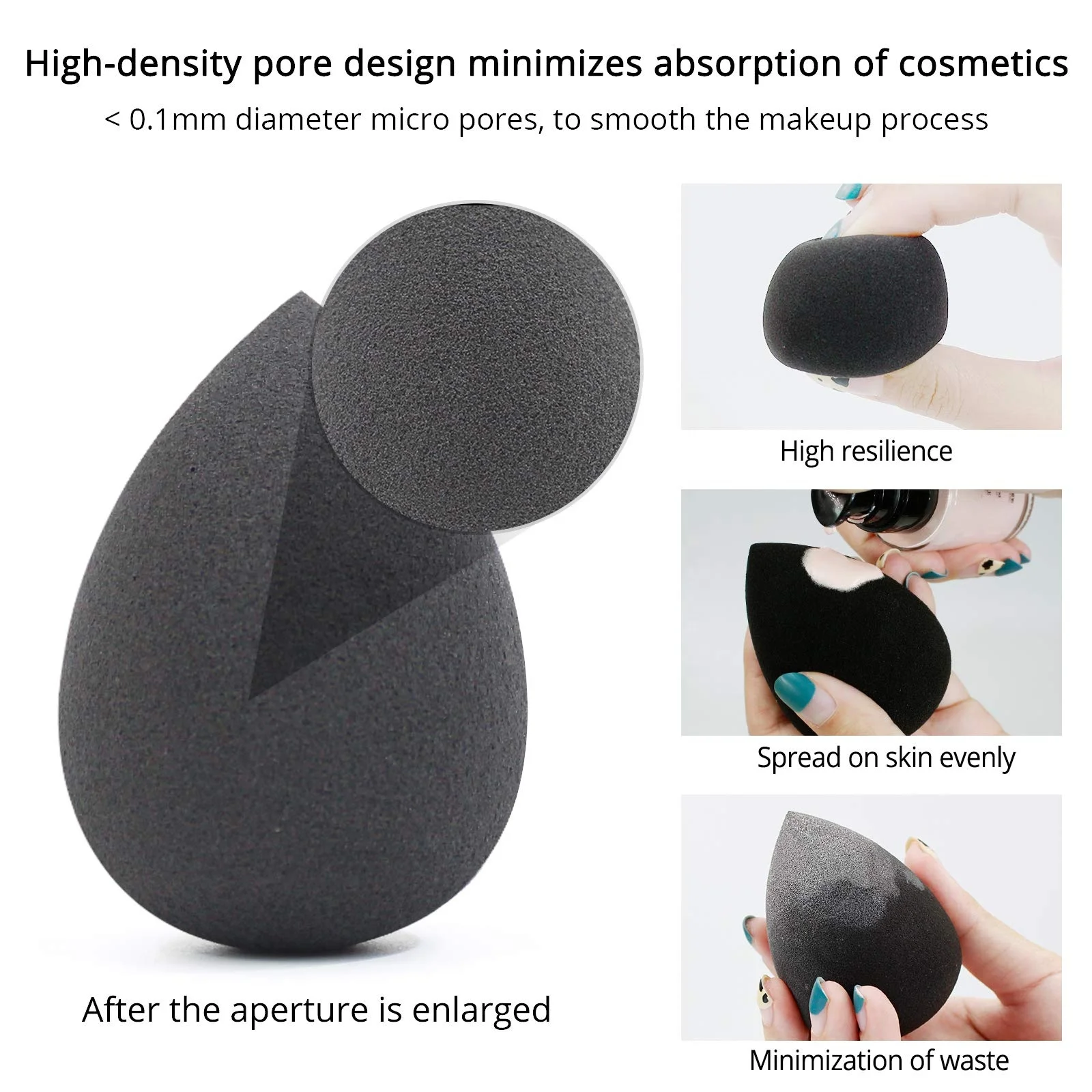 hydrophilic polyurethane makeup sponge latex free premium makeup sponge for makeup