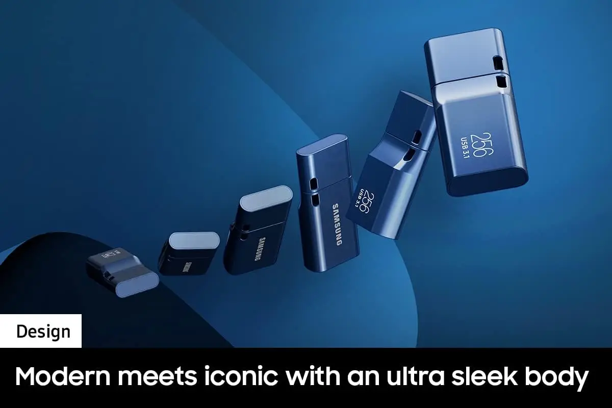 2024 Blue MUF-256DA/AM Type-C USB Flash Drive 256GB Capacity 400MB/s Read Speed 11 Secs Transfer 4GB Files Stick USB