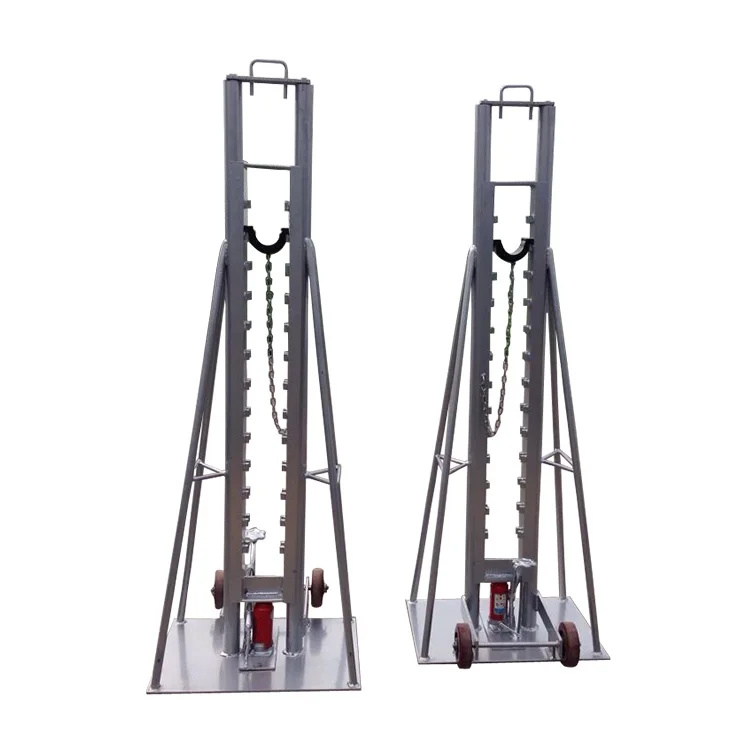 Cable Drum Jacks are designed for use with large capacity drums and feature a multi position sliding carriage for maximum