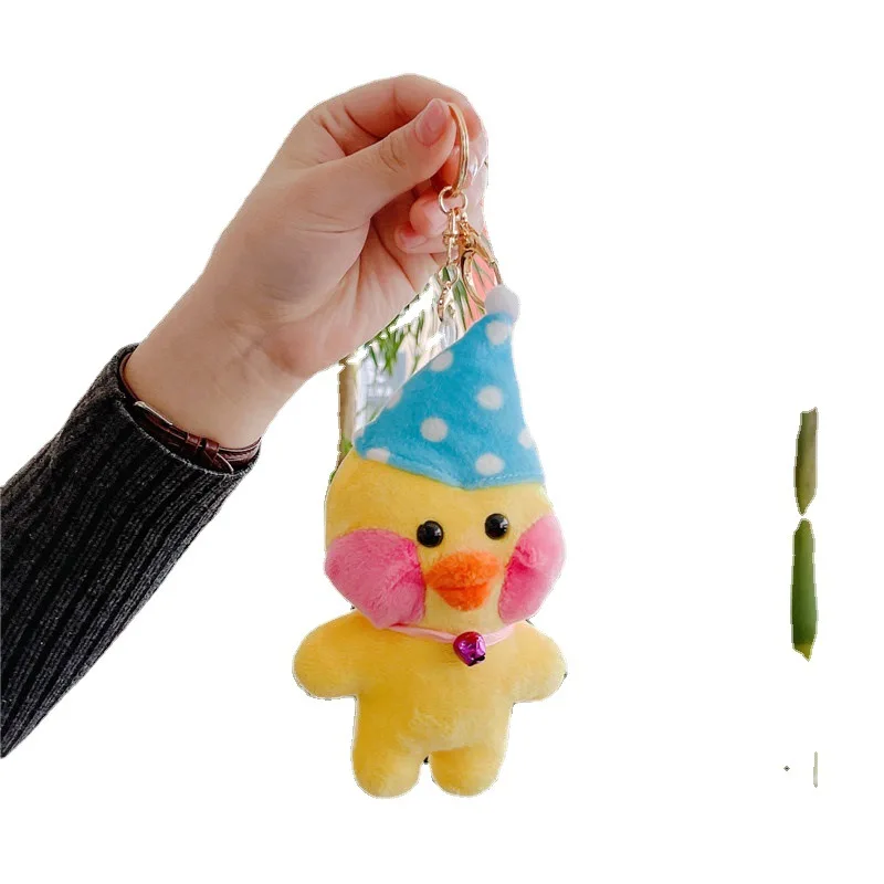 Net Red Hyaluronic Acid Duckling Plush Toy Doll Pendant Custom Logo Cute Design  Rubber Duck Boutique Supply