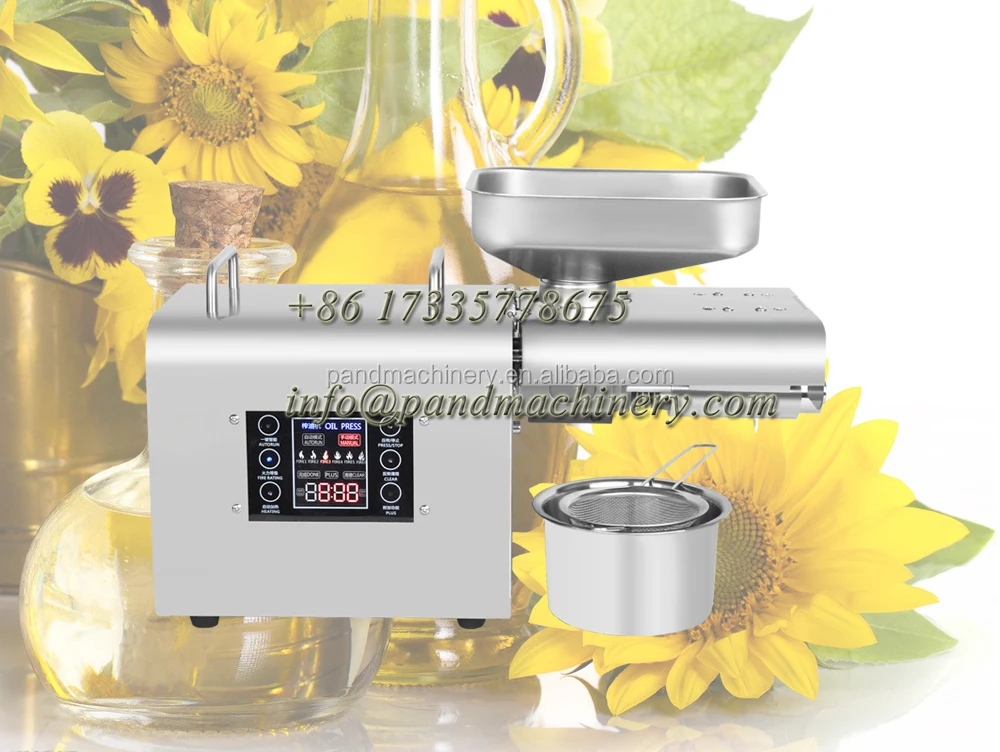 K28 5~8kg/hr Household Mini screw sunflower seed oil press expeller extract machine