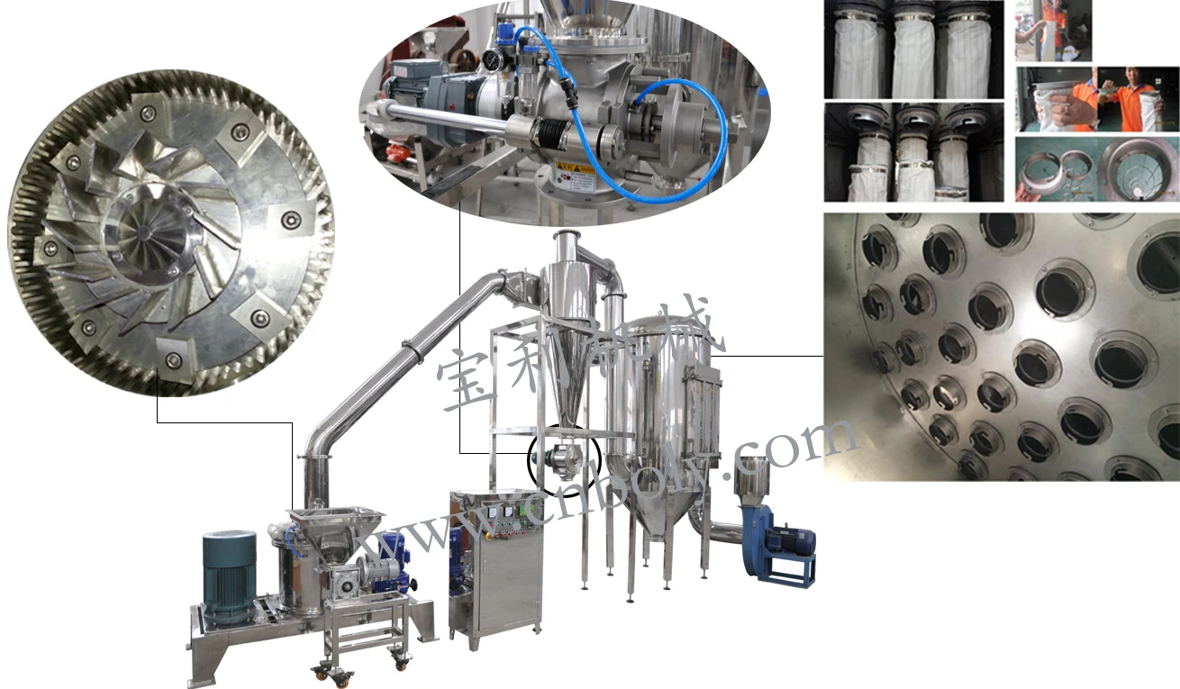 Food industry use powder grinding machine for spice herb dry grain/Universal Chemical