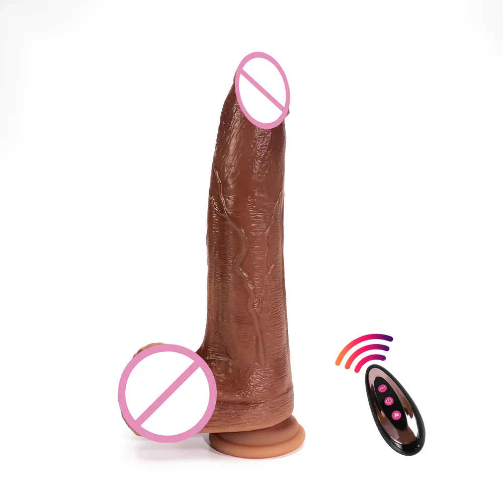 10 Inch Dual-Density liquid  Silicone Huge Penis Realistic Dildo with Strong Suction Cup for Hands-Free G-spot Masturbation