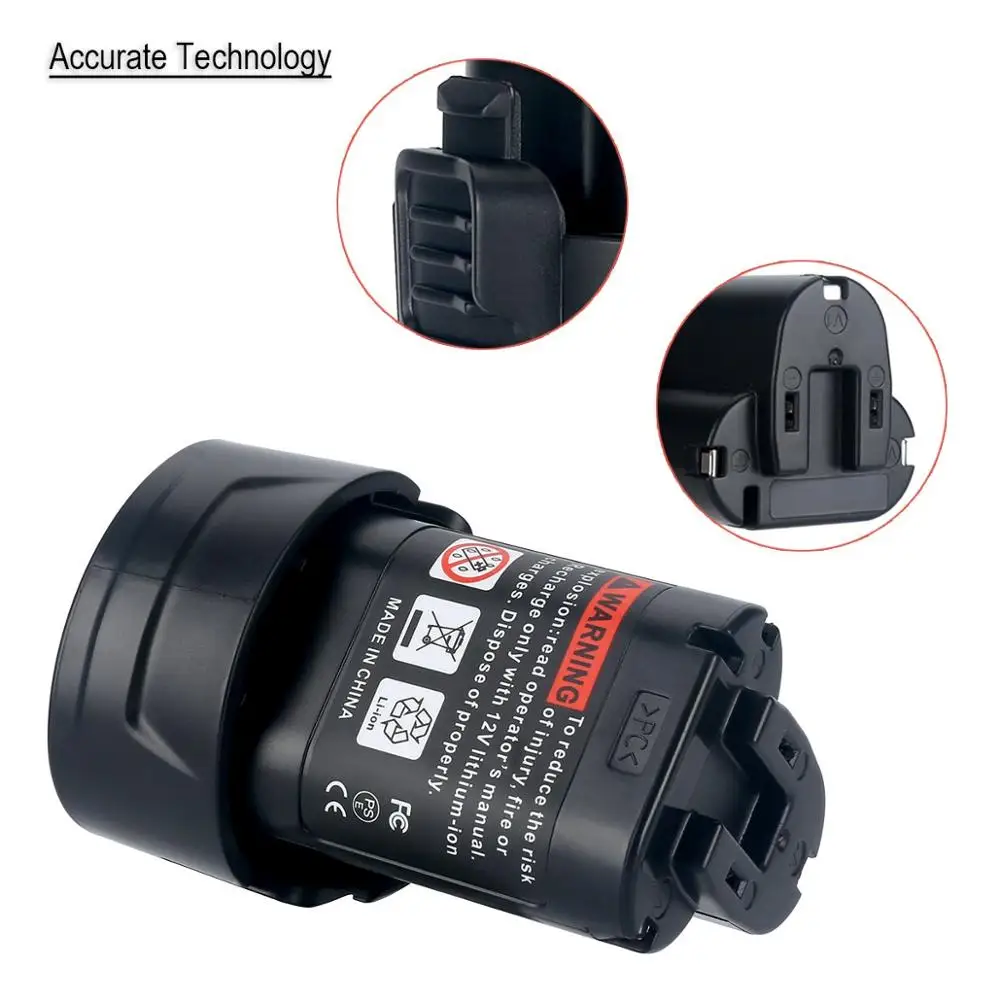 Совместим с аккумулятором makita 12 В 2.0ah аккумуляторная батарея Аккумуляторная дрель BL1013