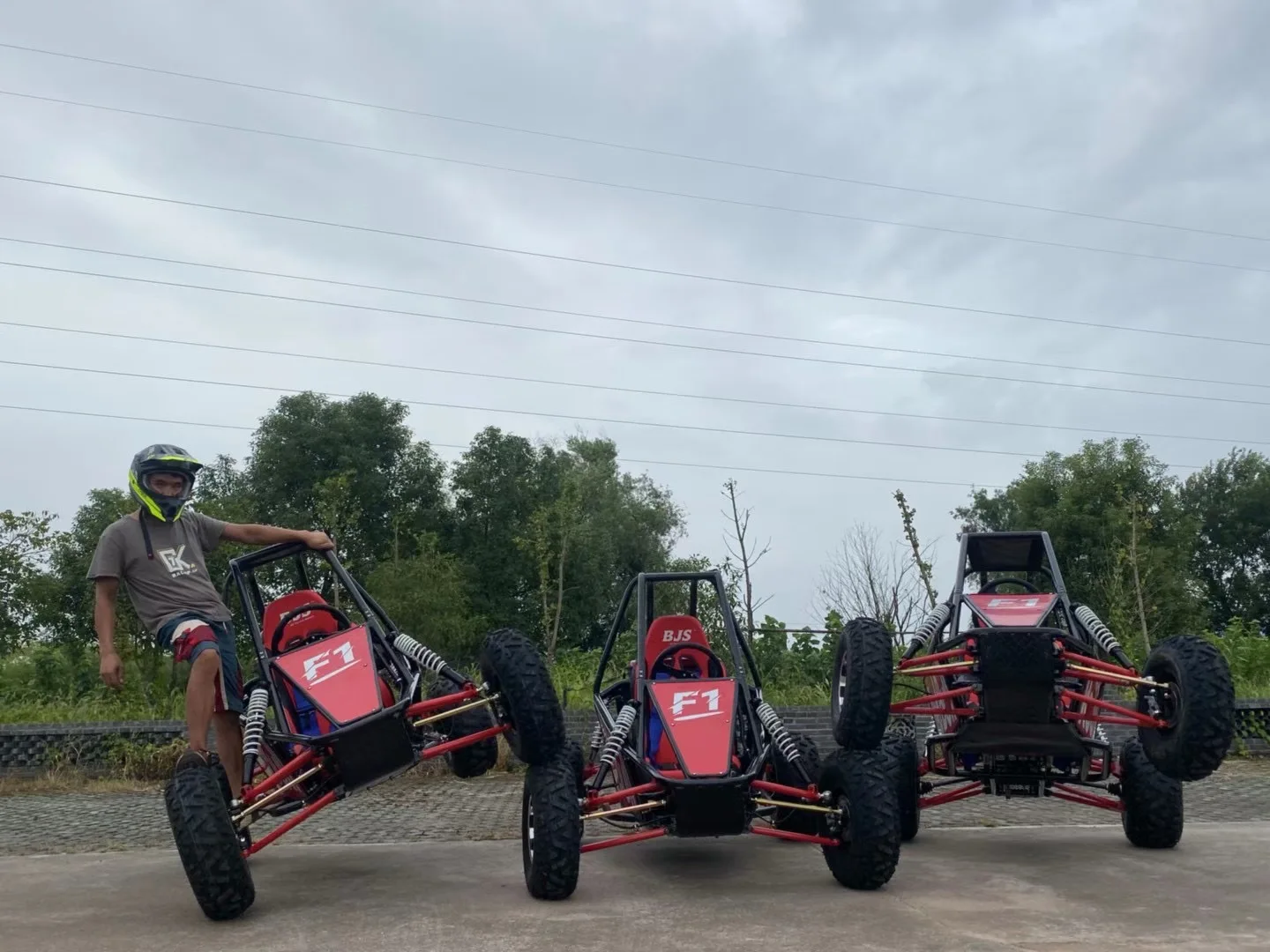 Wholesale Powerful Single Seat BJS Gasoline 180cc Adult Go Kart Off Road Buggy