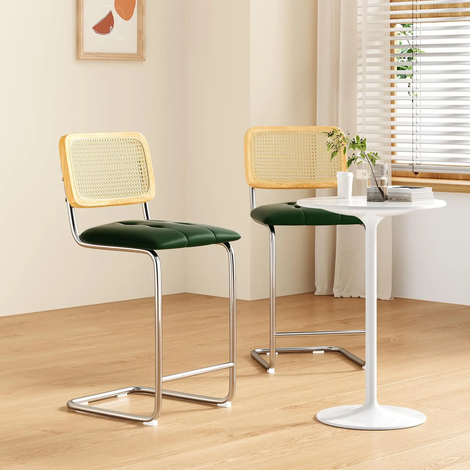 Wholesale Luxury Leather Swivel  Stool Bar Stool High Chairs With Arms