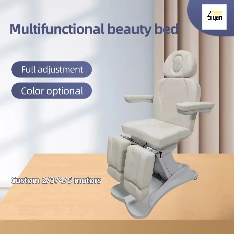 New Design Medical Examination Spa Furniture Chair 2 3 4 5 Motors Electric Beauty Bed Split Leg Electric Pedicure Chair