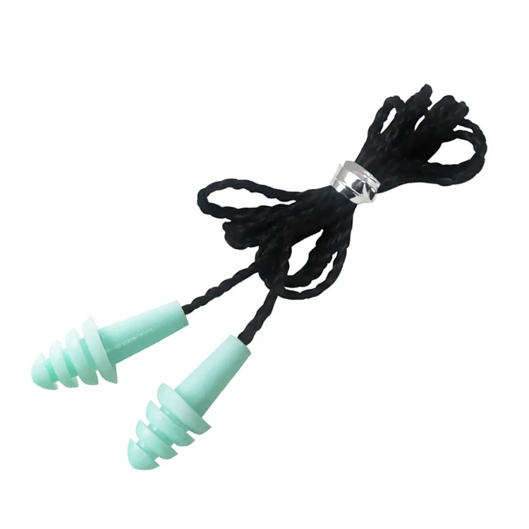 Reusable Silicone Ear Plugs CE Certified Plug Cord Ear Plugs for Shooting