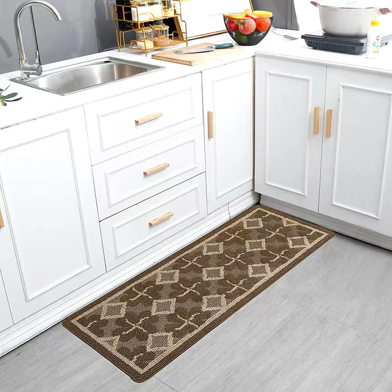 Jiahe carpet mat 2-piece set anti skid plush absorbent bathroom carpet machine washable