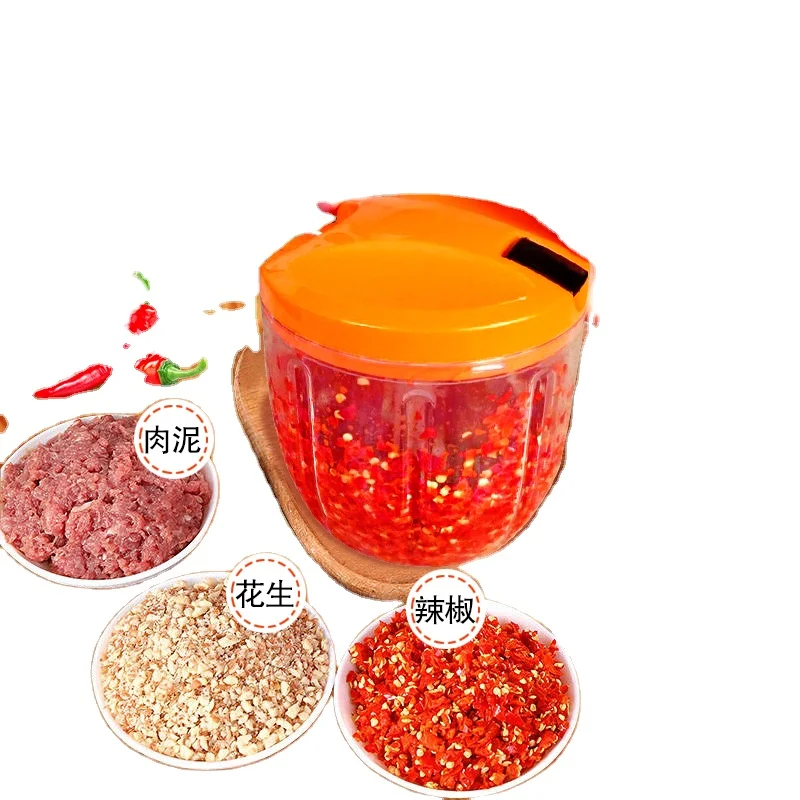 Manufacturers Wholesale Food Chopper Mini Multi-function Manual Hand Pulled Mashed Garlic Press Machine Plastic CB Hand Mixer