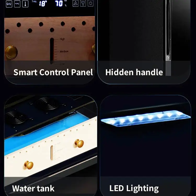 JOSOO ODM 27L Small Cigar Humidors For Sale Used Humidor Cabinet Desktop Automatic Humidor Refrigerator