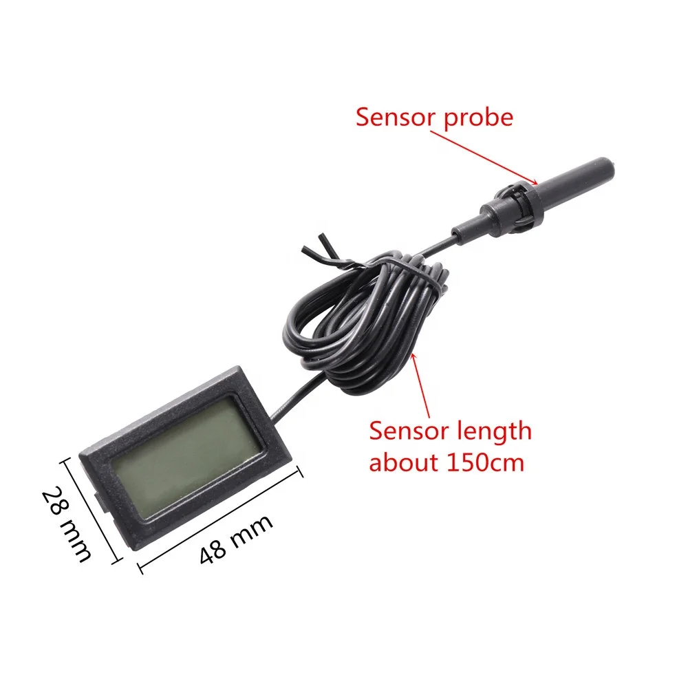 FY-12 Electronic Hygrometer Poultry Breeding Hatching LCD Digital Temperature Humidity Meter With Sensor Probe