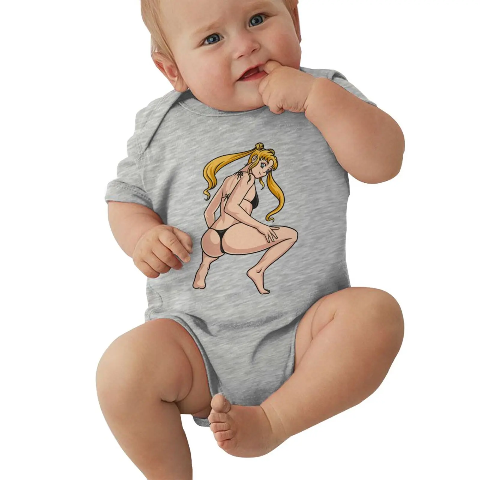 
2021 Luxury Baby Boys Girls Rompers Usagi Anime Manga Minako Aino Sailor Moon Sailor Venus Videogames newborn bodysuit set body 