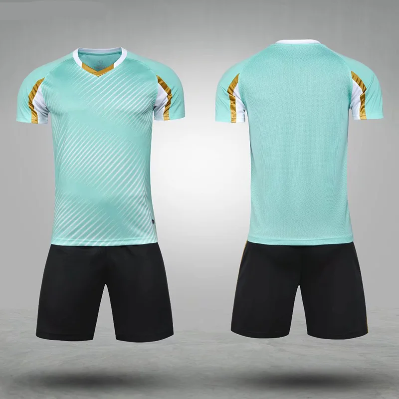 Quick Dry/ Breathable Custom Soccer Wear Uniform Sublimation Soccer Jersey Set for Clubs Customized Team Name 1 Set Sportswear