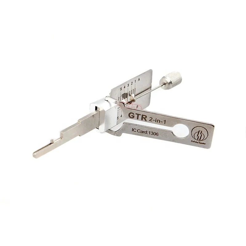 New Arrivals locksmith open tools Original lishi GTR 2 in1 lockpicks lock pick decoder