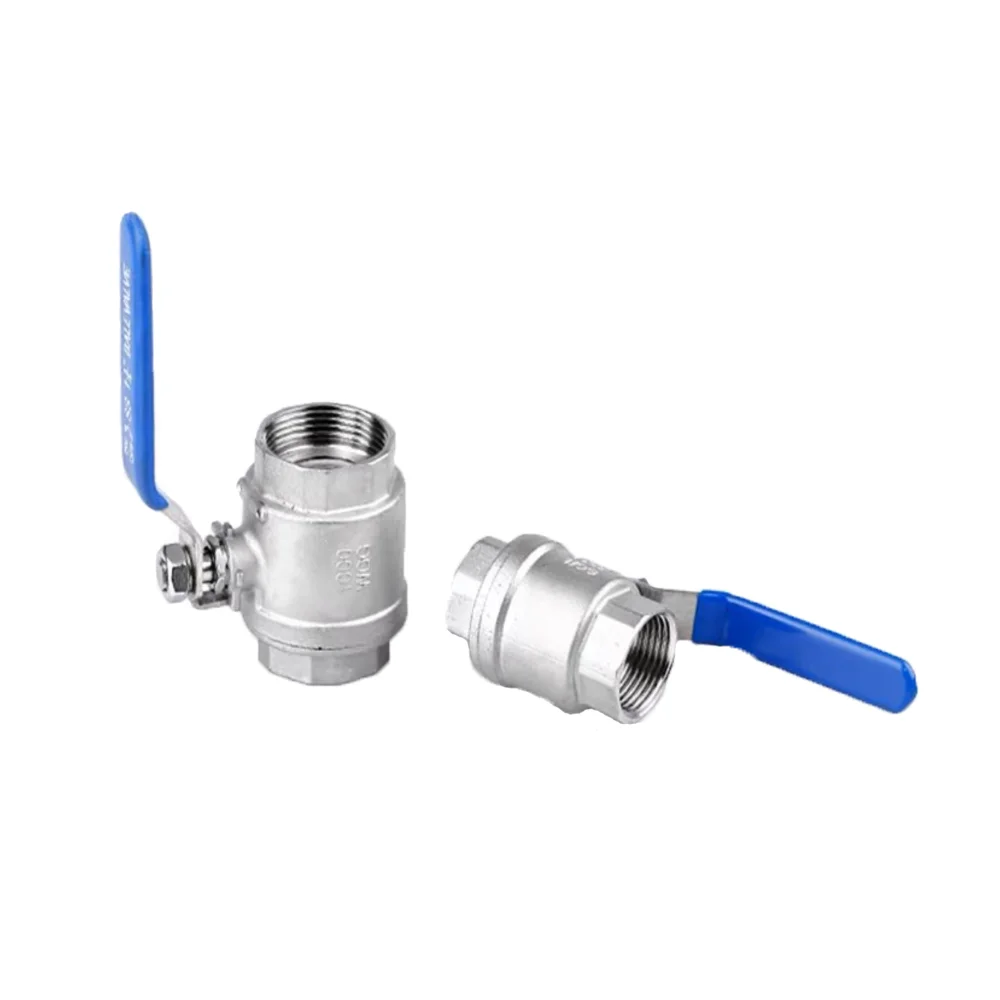 FURUI Factory Direct stainless steel 304 316 PSI1000 DN8-DN100  lock control Manual handle BSP NPT thread 2-piece TS ball valve