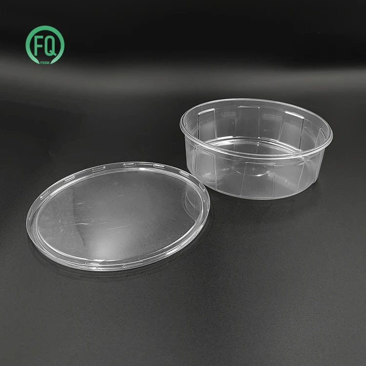 Recyclable clear bakery boxes round cheese cake container baking supplies cake boxes