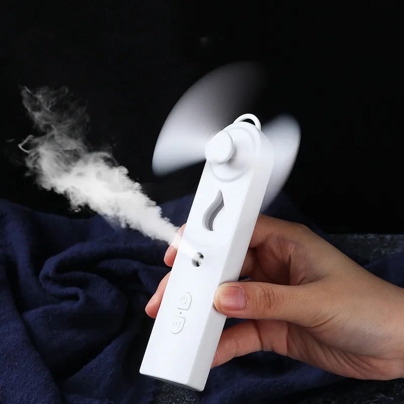 Best Selling 2 in 1 Rechargeable Spray Handheld Fan Strong Wind Mini Mute Portable Electric Fan Pocket Fan Cooler