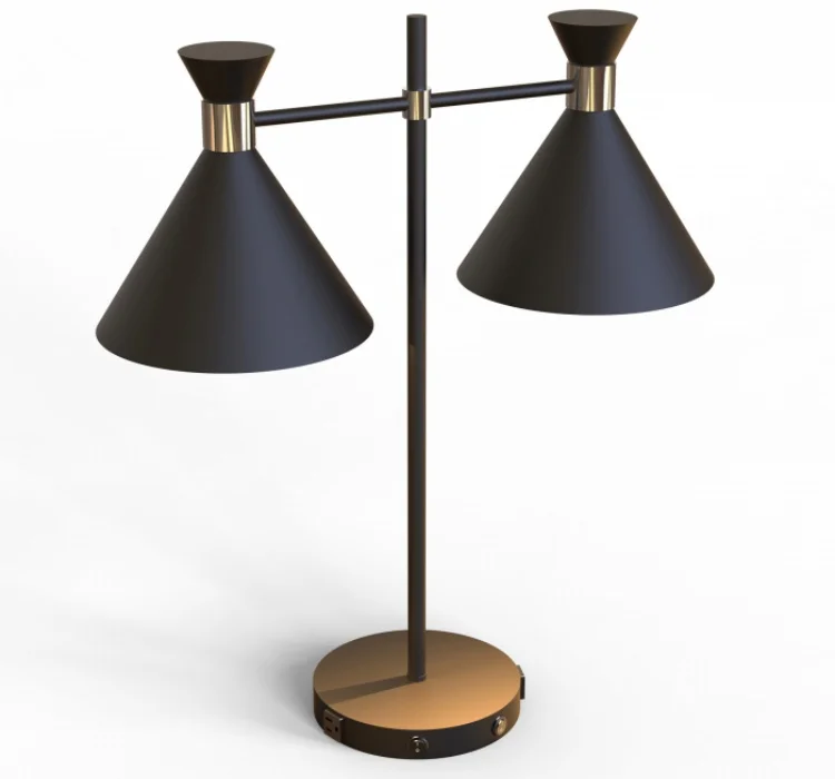 Led Table Lamp Home Decor Hotel Lighting Fixture Nordic Rechargeable Metal Table Lamp for Hotel Living Room Desk Lamp