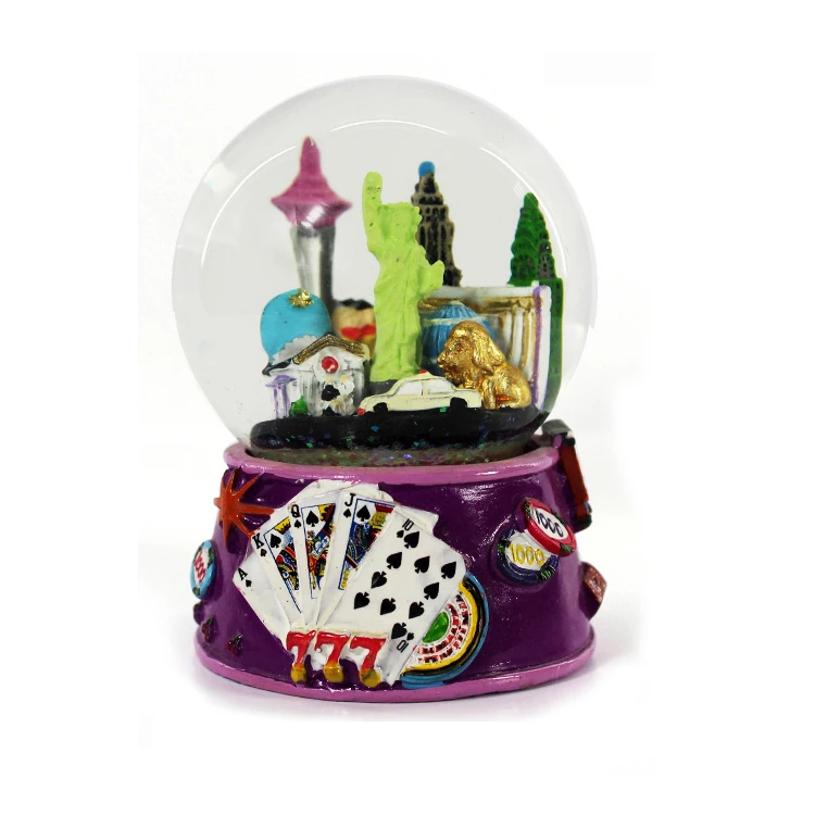 Oem Souvenir Gift Resin Craft Qatar Lighthouse Snow Globes Custom City Building Souvenir Glass Snow Globe Europe Folk Art