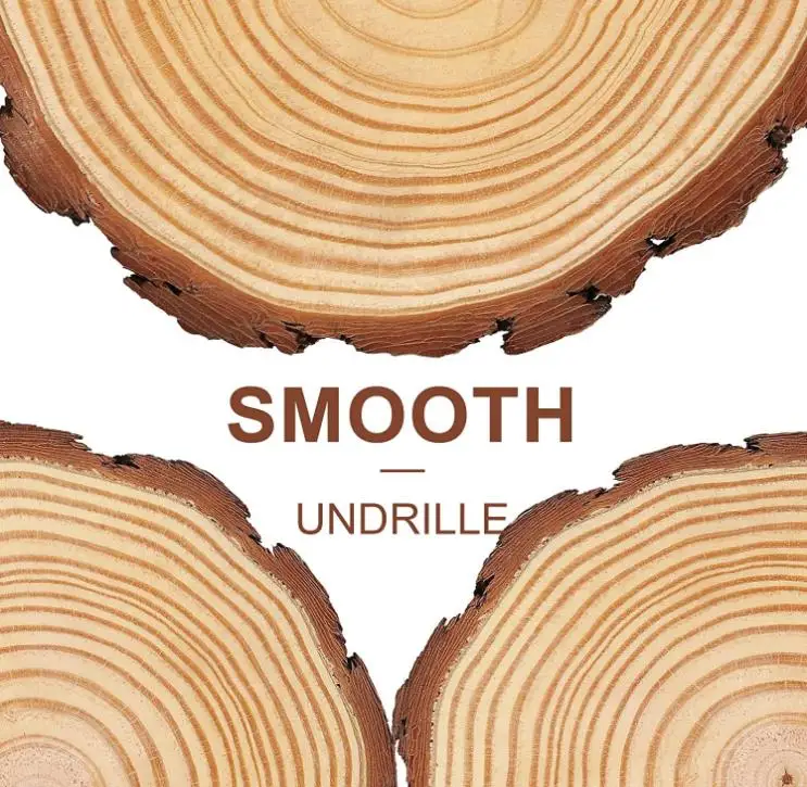 10pcs Unfinished Natural Wood Slices Wood Ornaments for Crafts Christmas Ornaments Wedding Decor Wooden Slices