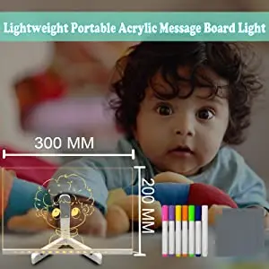 Multifunctional Acrylic Panels Kids Drawing Illuminated Led Message Writing Board